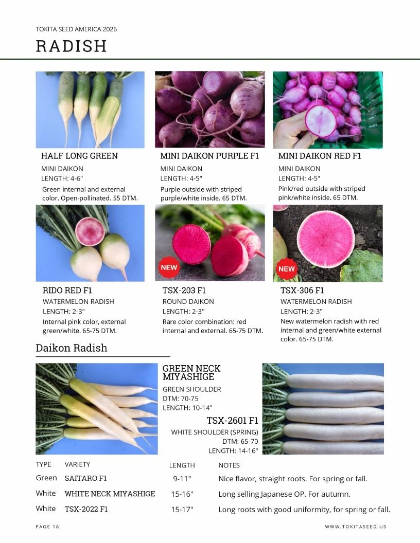 Tokita Seed America Seed Catalog Weekly Ad January 1 - December 31, 2026