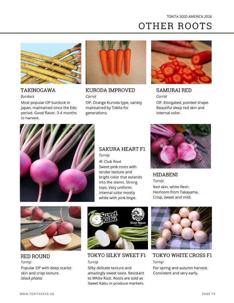 Tokita Seed America Seed Catalog Weekly Ad January 1 - December 31, 2026