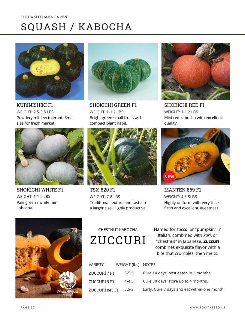 Tokita Seed America Seed Catalog Weekly Ad January 1 - December 31, 2026