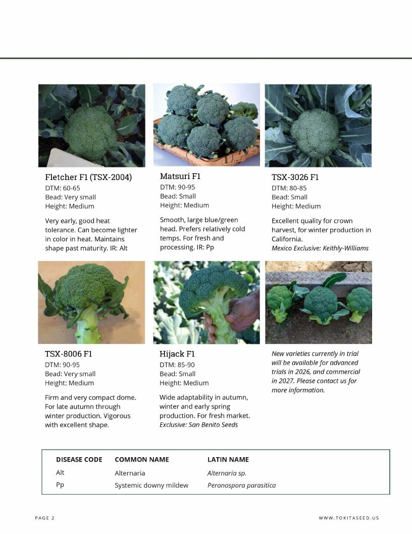 Tokita Seed America Seed Catalog Weekly Ad January 1 - December 31, 2026