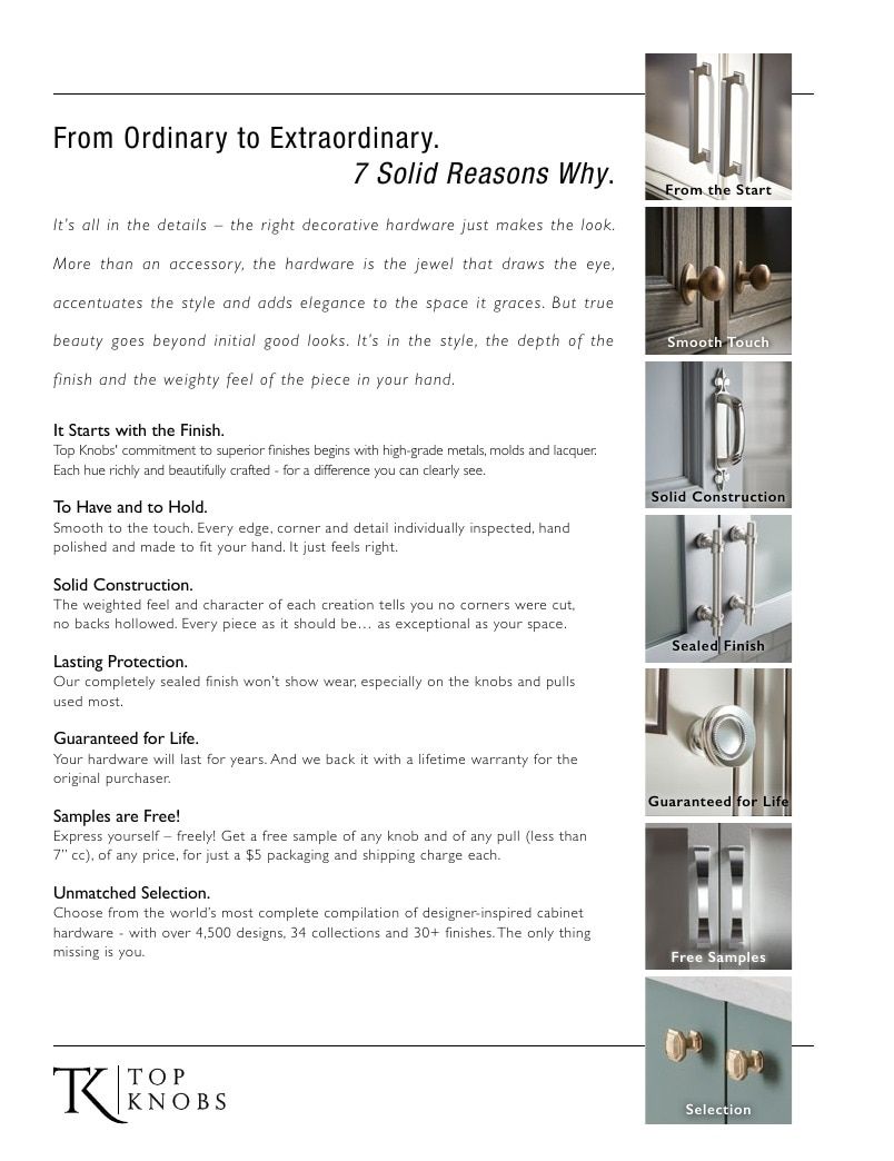Top Knobs Decorative Hardware Catalog Weekly Ad January 1 - December 31, 2026
