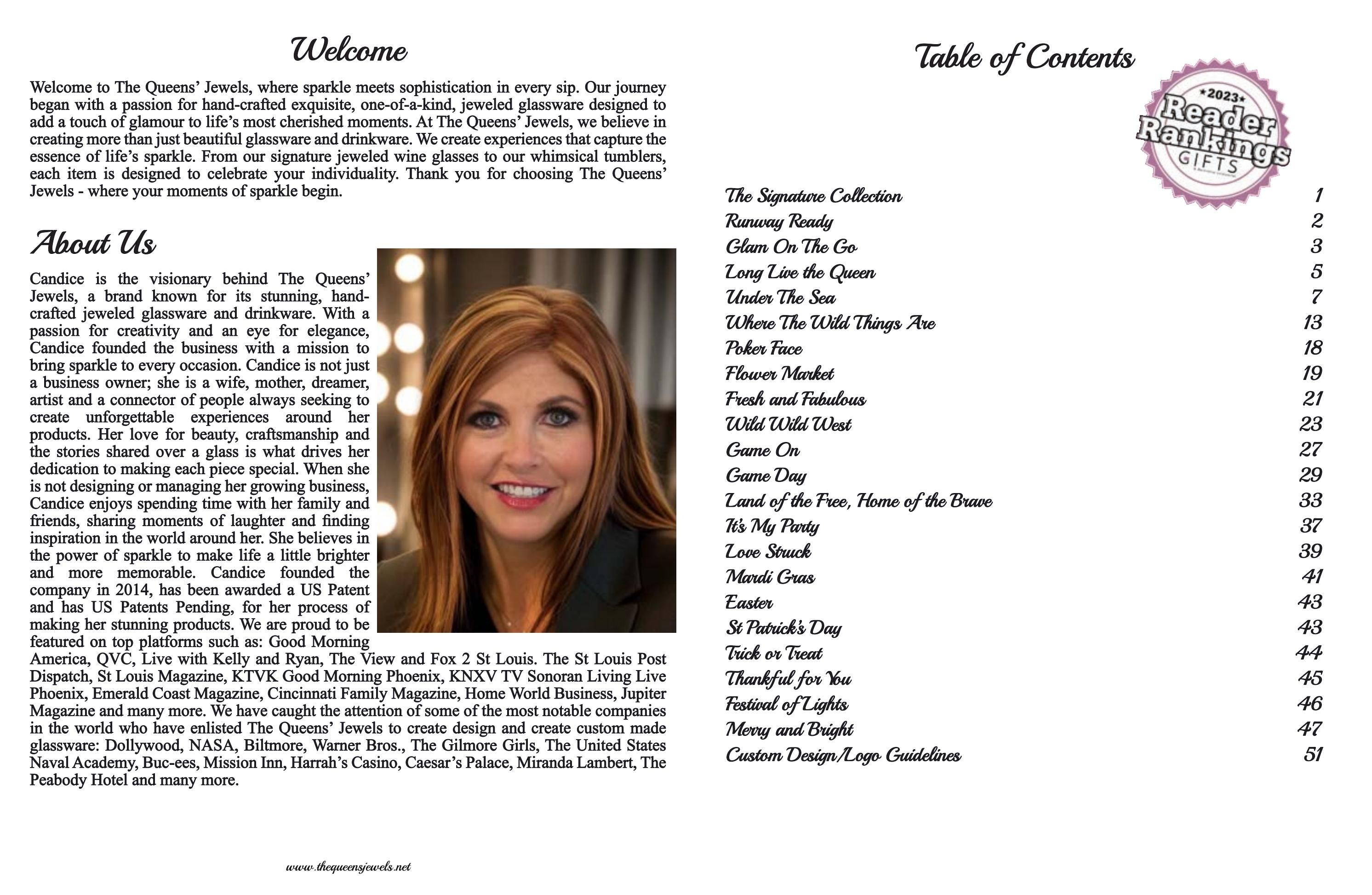 The Queens' Jewels Luxury Drinkware Catalog Weekly Ad January 1 - December 31, 2026