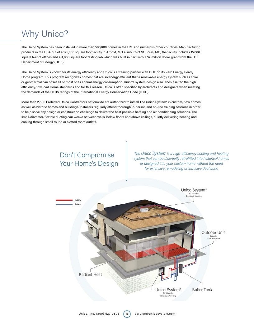The Unico System Heating and Cooling Products Catalog Weekly Ad January 1 - December 31, 2026