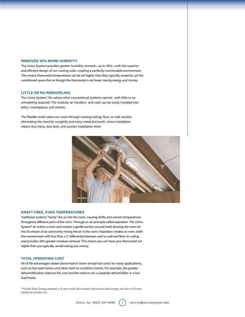 The Unico System Heating and Cooling Products Catalog Weekly Ad January 1 - December 31, 2026