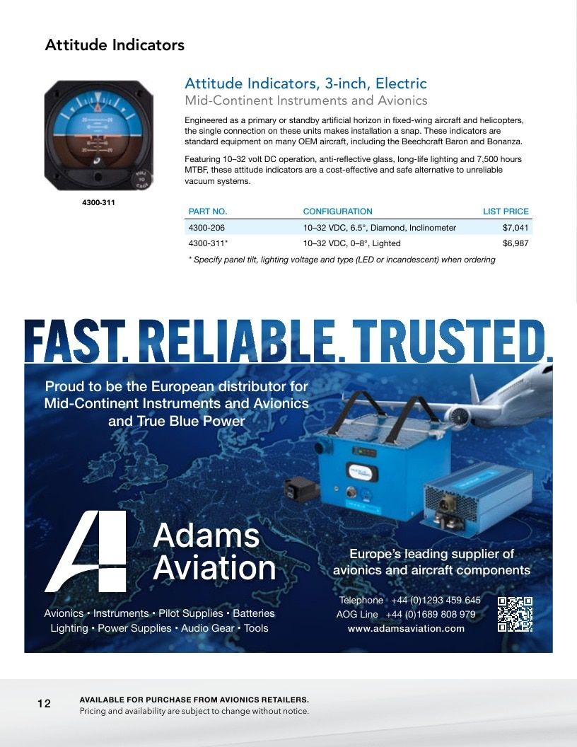 True Blue Power Aviation Power Products Catalog Weekly Ad January 1 - December 31, 2026