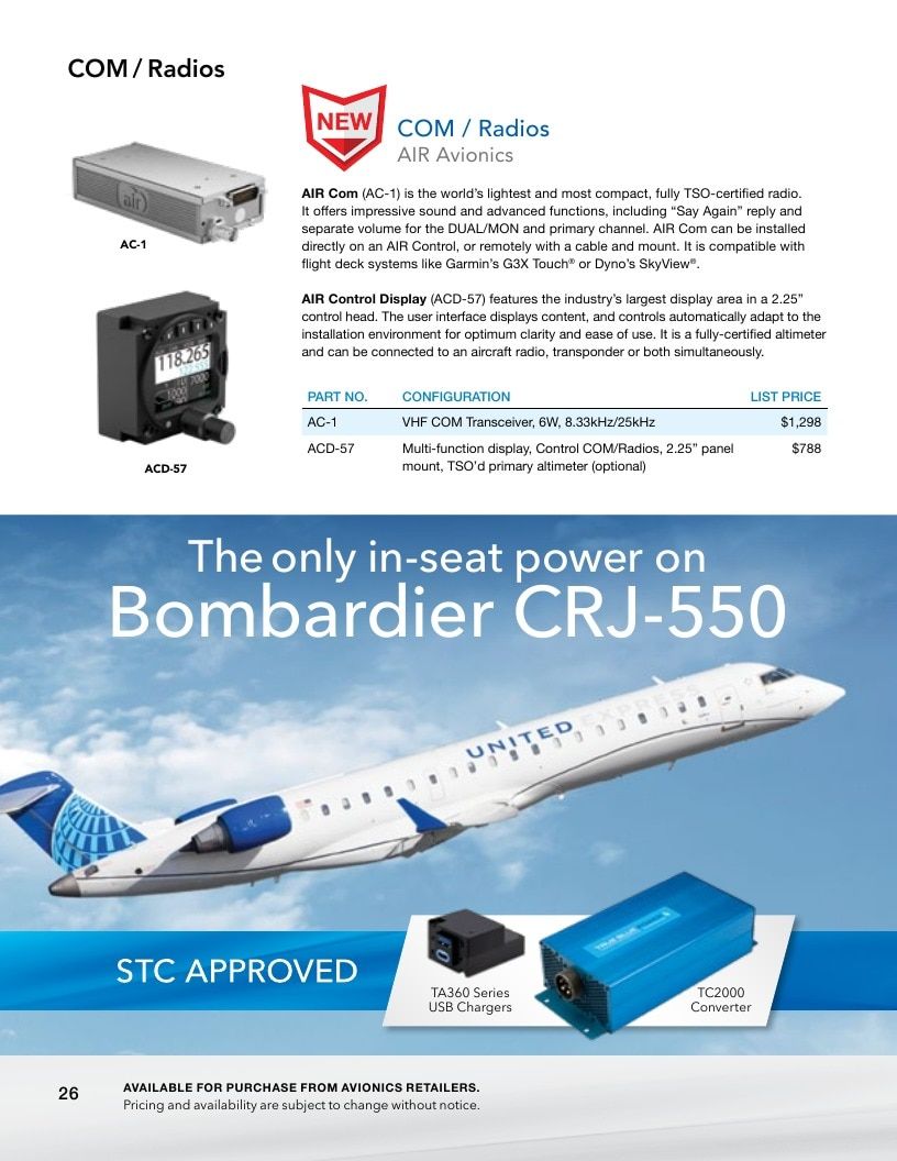 True Blue Power Aviation Power Products Catalog Weekly Ad January 1 - December 31, 2026