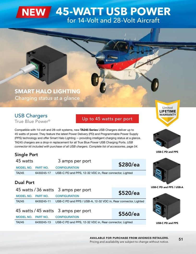 True Blue Power Aviation Power Products Catalog Weekly Ad January 1 - December 31, 2026