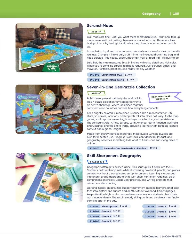 Timberdoodle Homeschool Curriculum Catalog Weekly Ad January 1 - December 31, 2026