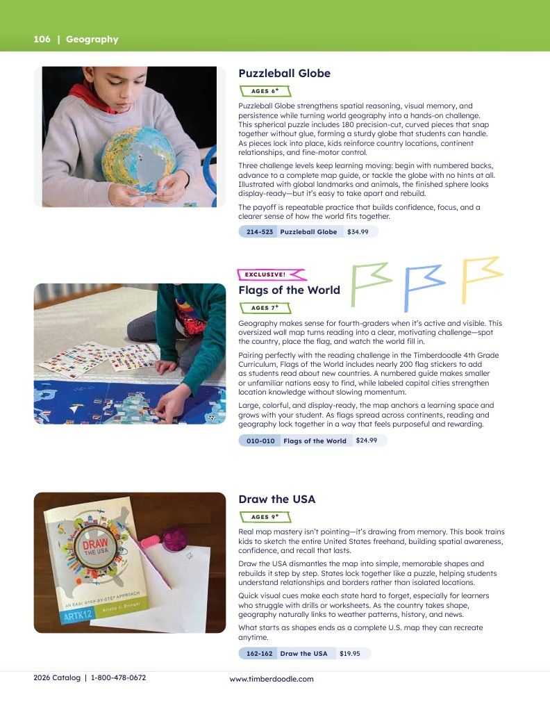 Timberdoodle Homeschool Curriculum Catalog Weekly Ad January 1 - December 31, 2026