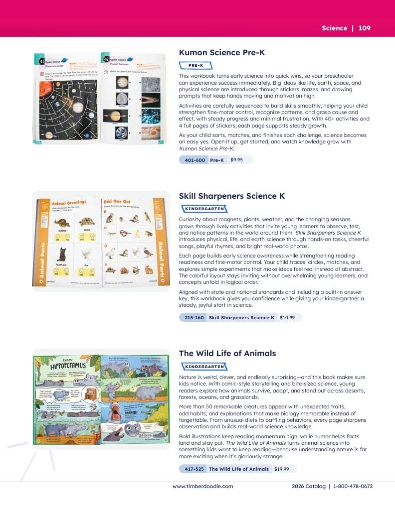 Timberdoodle Homeschool Curriculum Catalog Weekly Ad January 1 - December 31, 2026