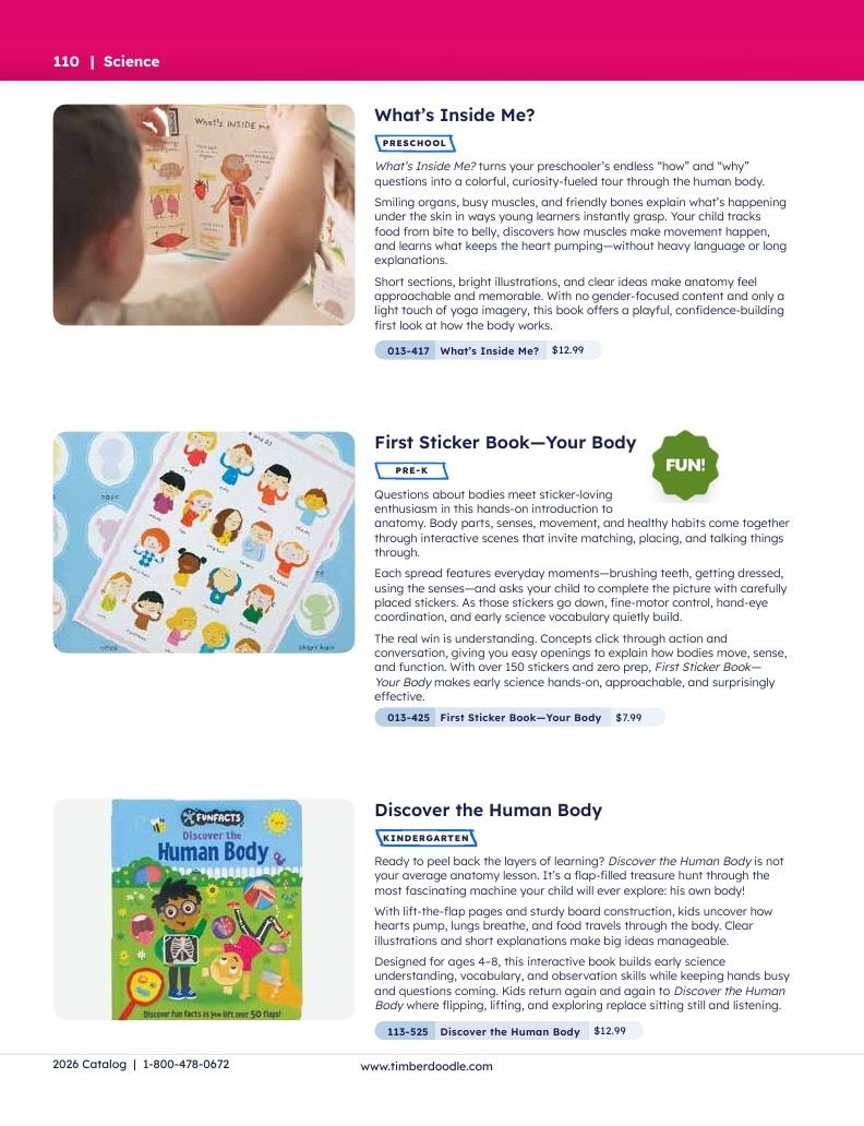 Timberdoodle Homeschool Curriculum Catalog Weekly Ad January 1 - December 31, 2026