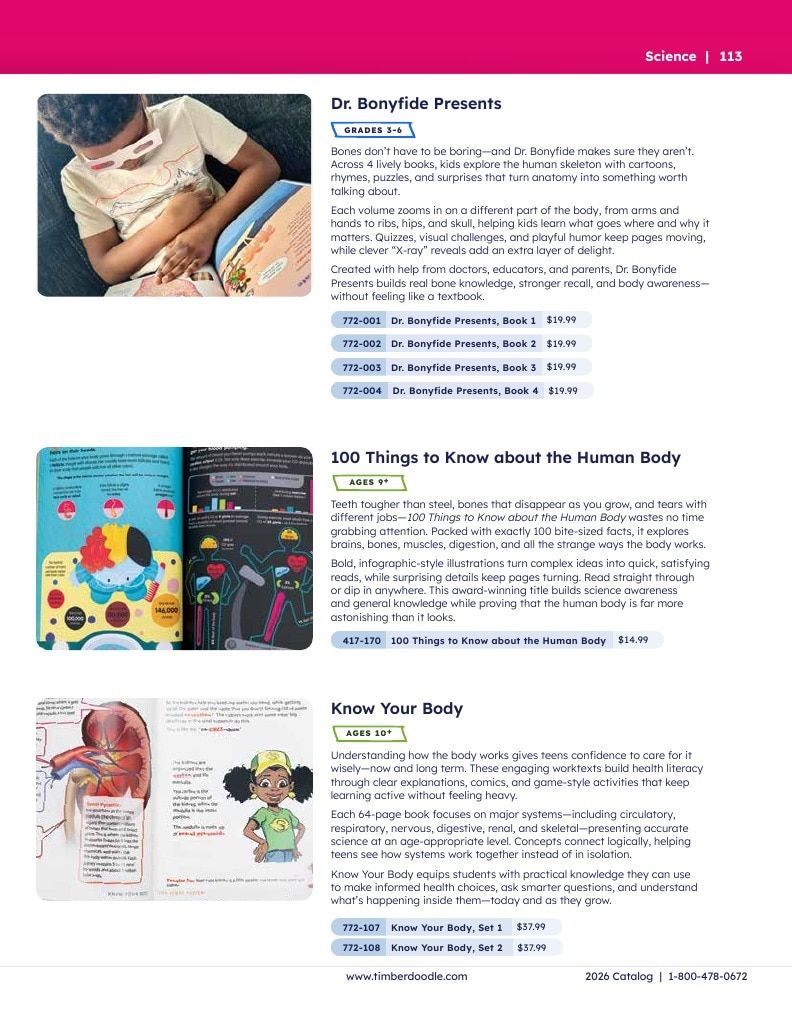 Timberdoodle Homeschool Curriculum Catalog Weekly Ad January 1 - December 31, 2026
