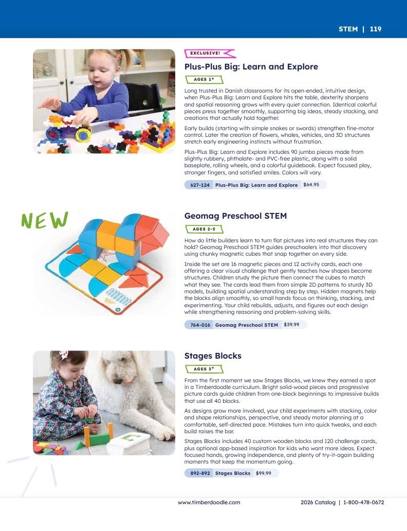 Timberdoodle Homeschool Curriculum Catalog Weekly Ad January 1 - December 31, 2026