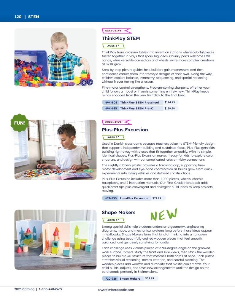 Timberdoodle Homeschool Curriculum Catalog Weekly Ad January 1 - December 31, 2026
