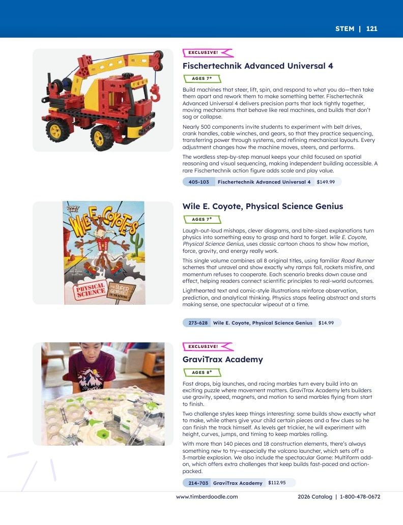 Timberdoodle Homeschool Curriculum Catalog Weekly Ad January 1 - December 31, 2026