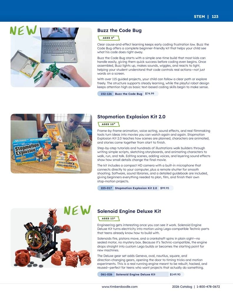 Timberdoodle Homeschool Curriculum Catalog Weekly Ad January 1 - December 31, 2026