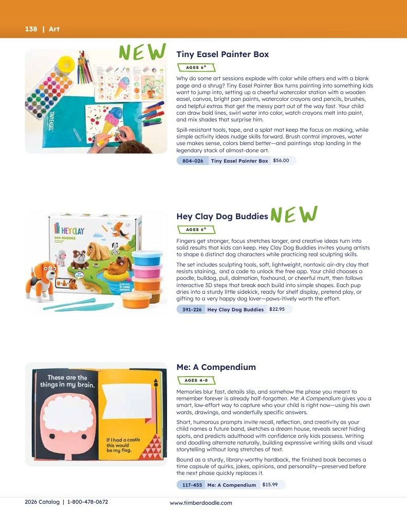 Timberdoodle Homeschool Curriculum Catalog Weekly Ad January 1 - December 31, 2026