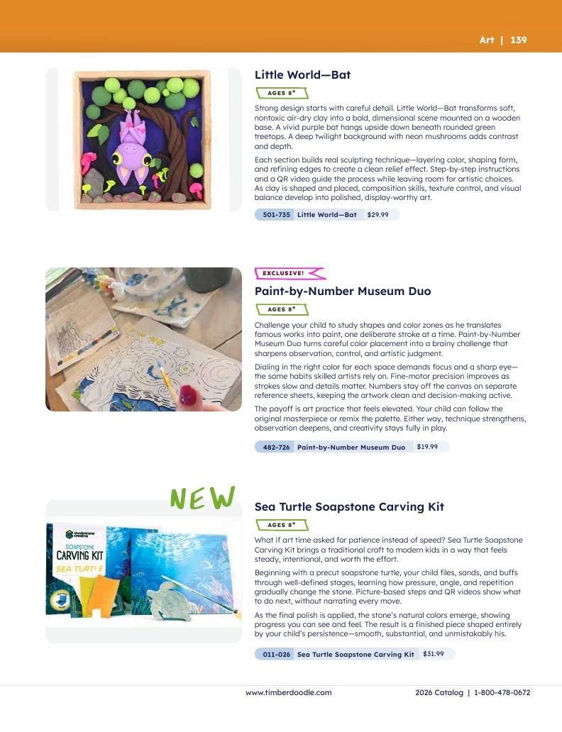 Timberdoodle Homeschool Curriculum Catalog Weekly Ad January 1 - December 31, 2026
