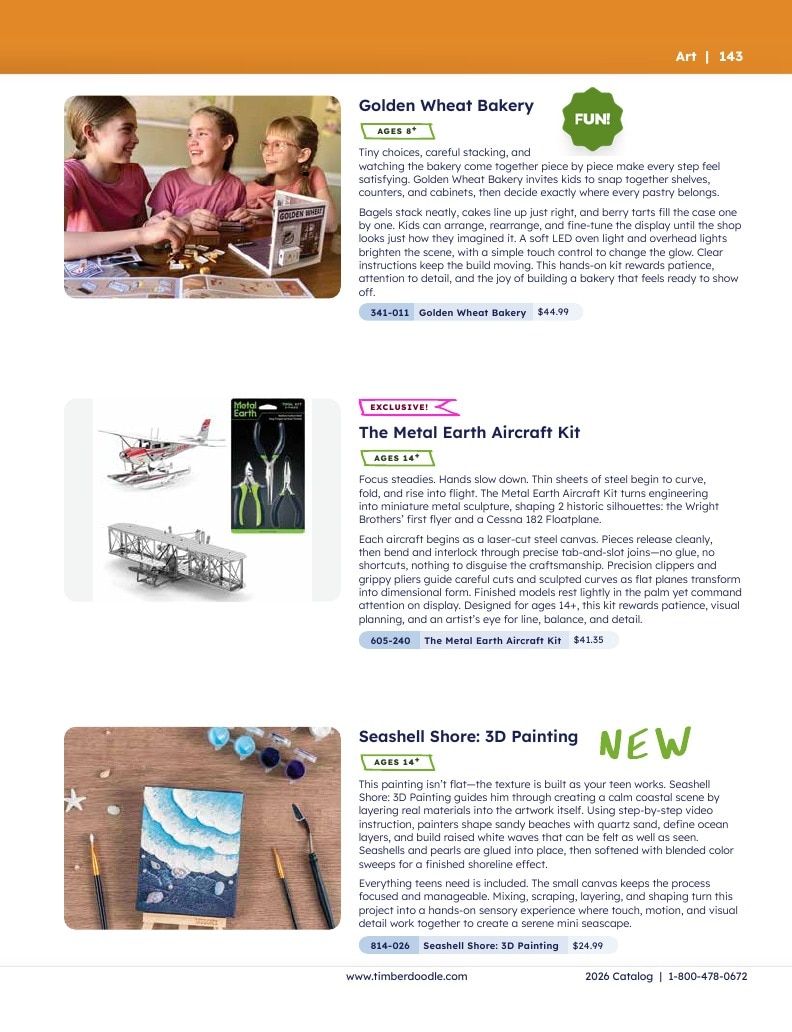 Timberdoodle Homeschool Curriculum Catalog Weekly Ad January 1 - December 31, 2026