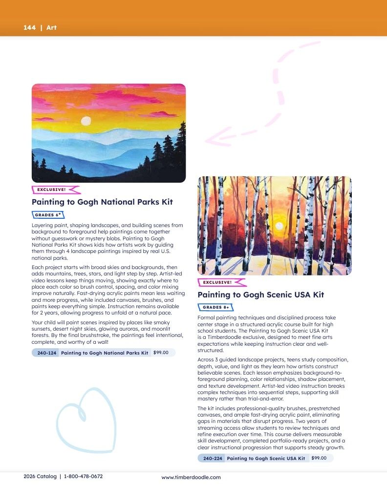 Timberdoodle Homeschool Curriculum Catalog Weekly Ad January 1 - December 31, 2026
