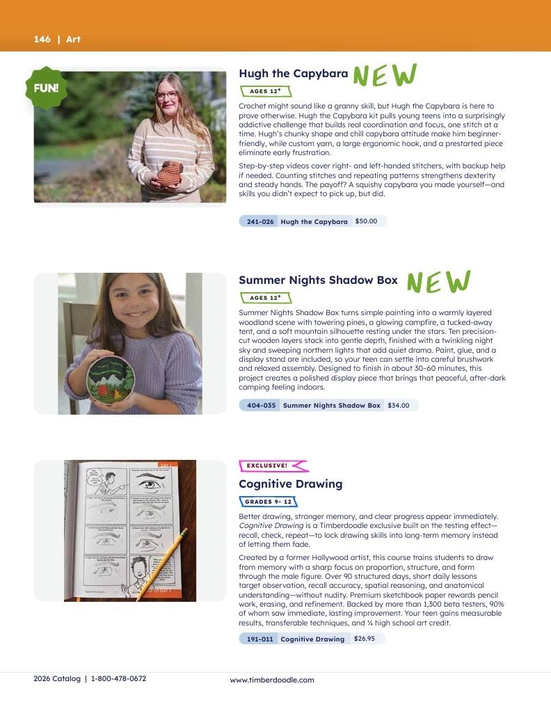 Timberdoodle Homeschool Curriculum Catalog Weekly Ad January 1 - December 31, 2026