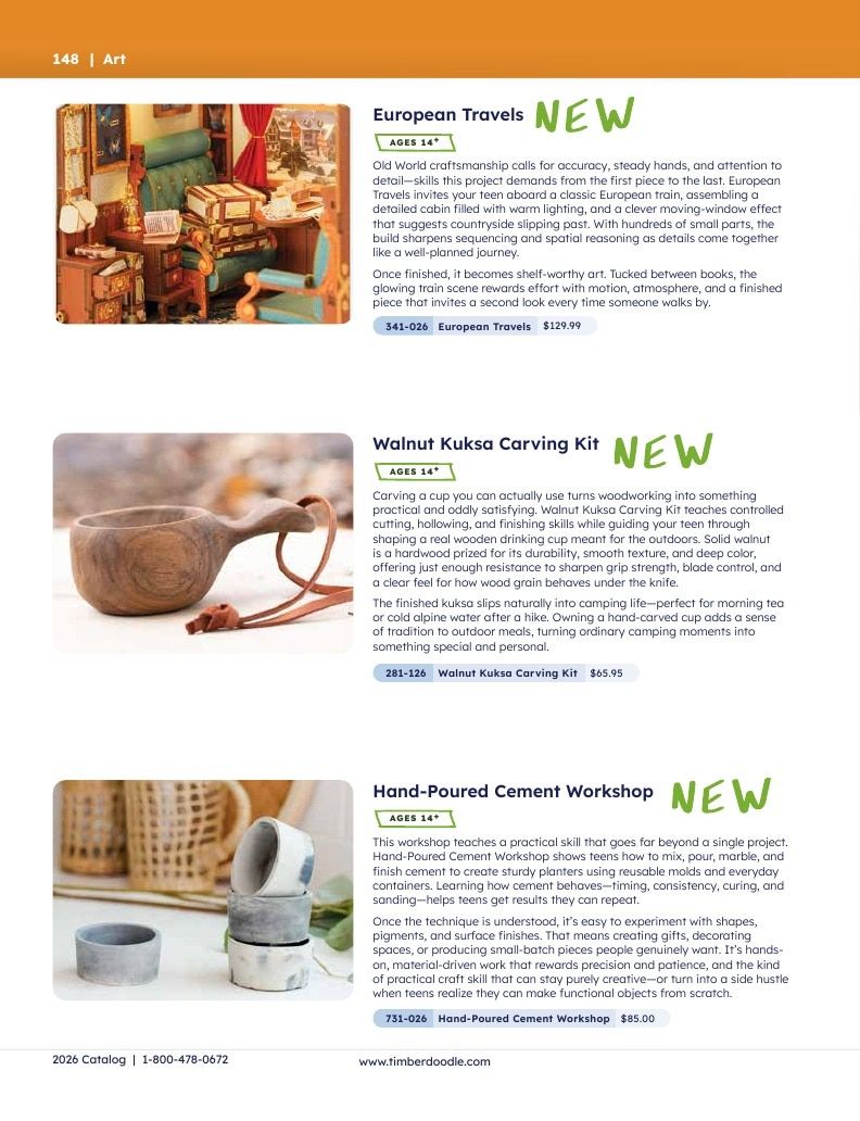 Timberdoodle Homeschool Curriculum Catalog Weekly Ad January 1 - December 31, 2026