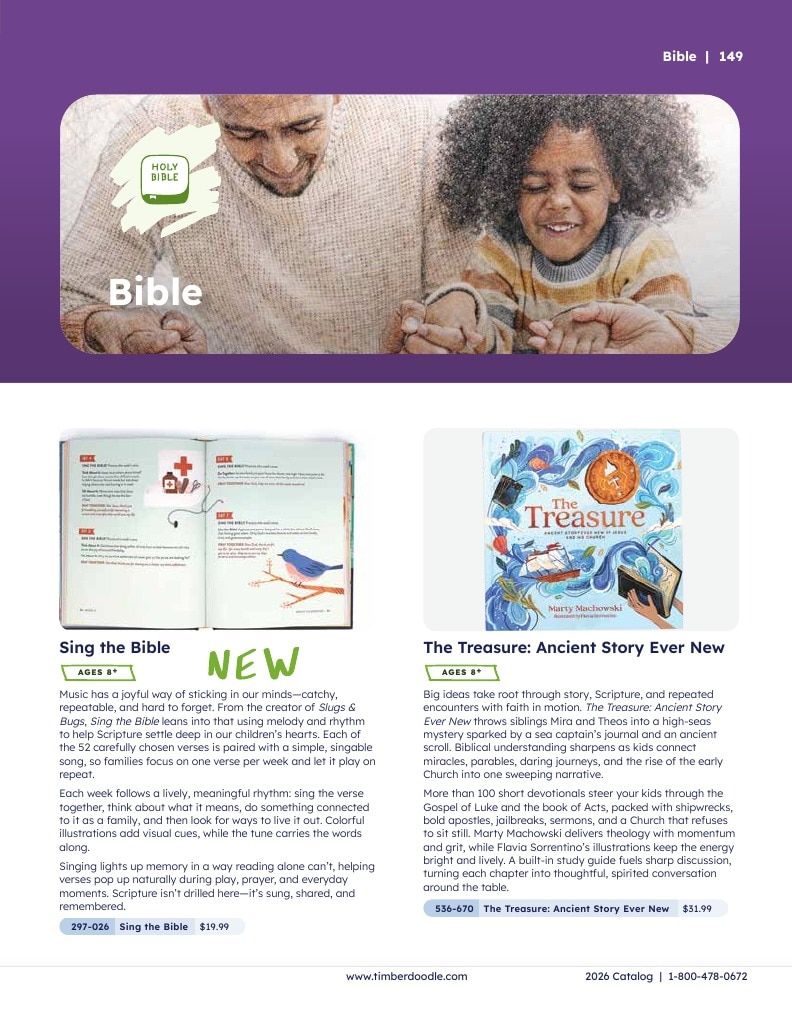 Timberdoodle Homeschool Curriculum Catalog Weekly Ad January 1 - December 31, 2026