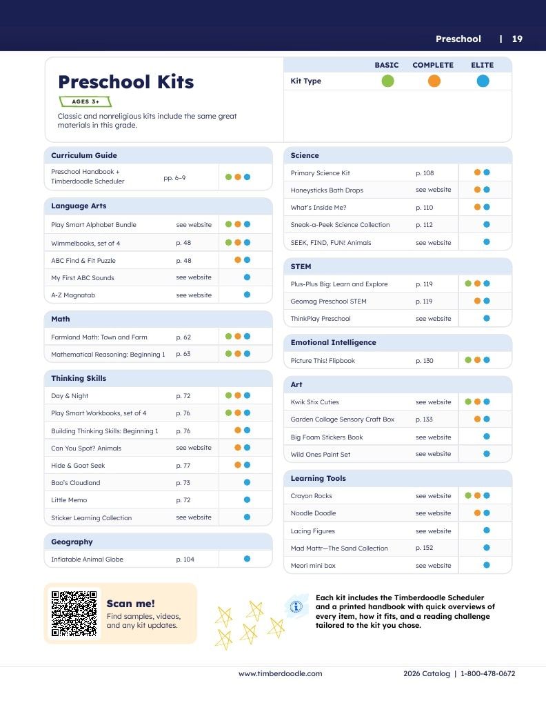 Timberdoodle Homeschool Curriculum Catalog Weekly Ad January 1 - December 31, 2026