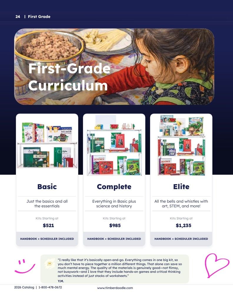 Timberdoodle Homeschool Curriculum Catalog Weekly Ad January 1 - December 31, 2026