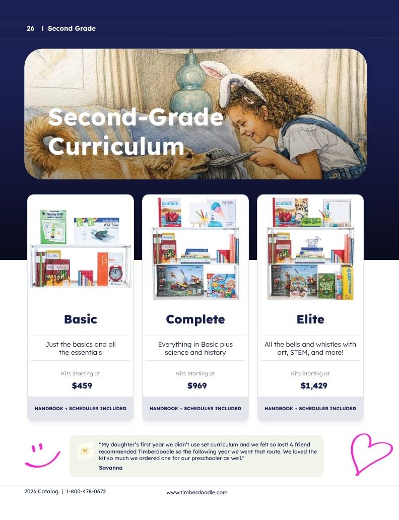 Timberdoodle Homeschool Curriculum Catalog Weekly Ad January 1 - December 31, 2026
