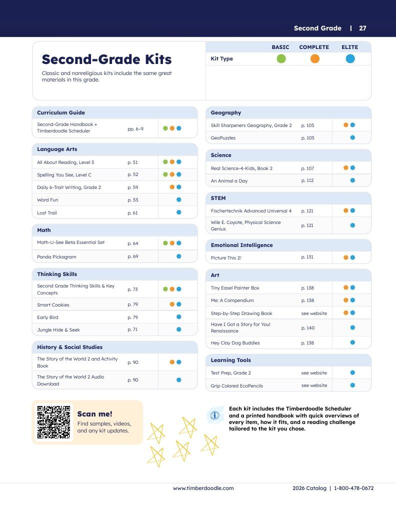 Timberdoodle Homeschool Curriculum Catalog Weekly Ad January 1 - December 31, 2026