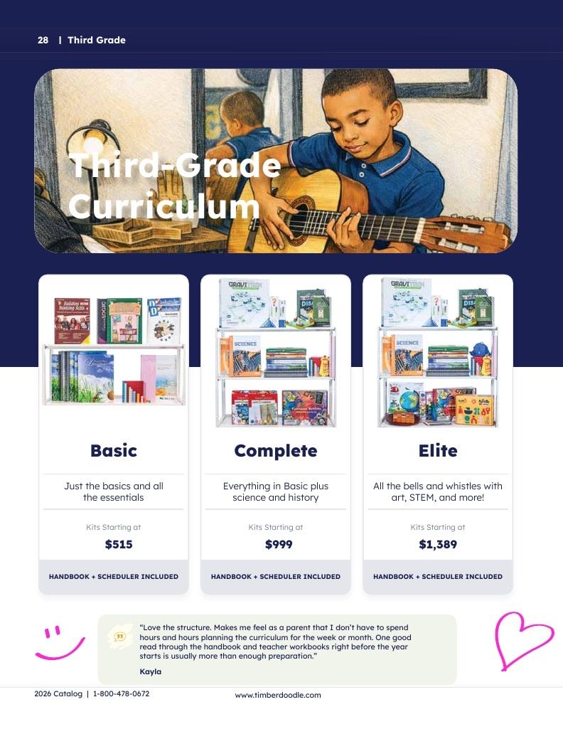 Timberdoodle Homeschool Curriculum Catalog Weekly Ad January 1 - December 31, 2026