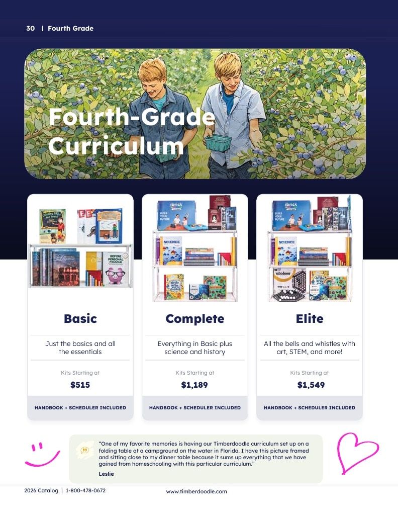 Timberdoodle Homeschool Curriculum Catalog Weekly Ad January 1 - December 31, 2026