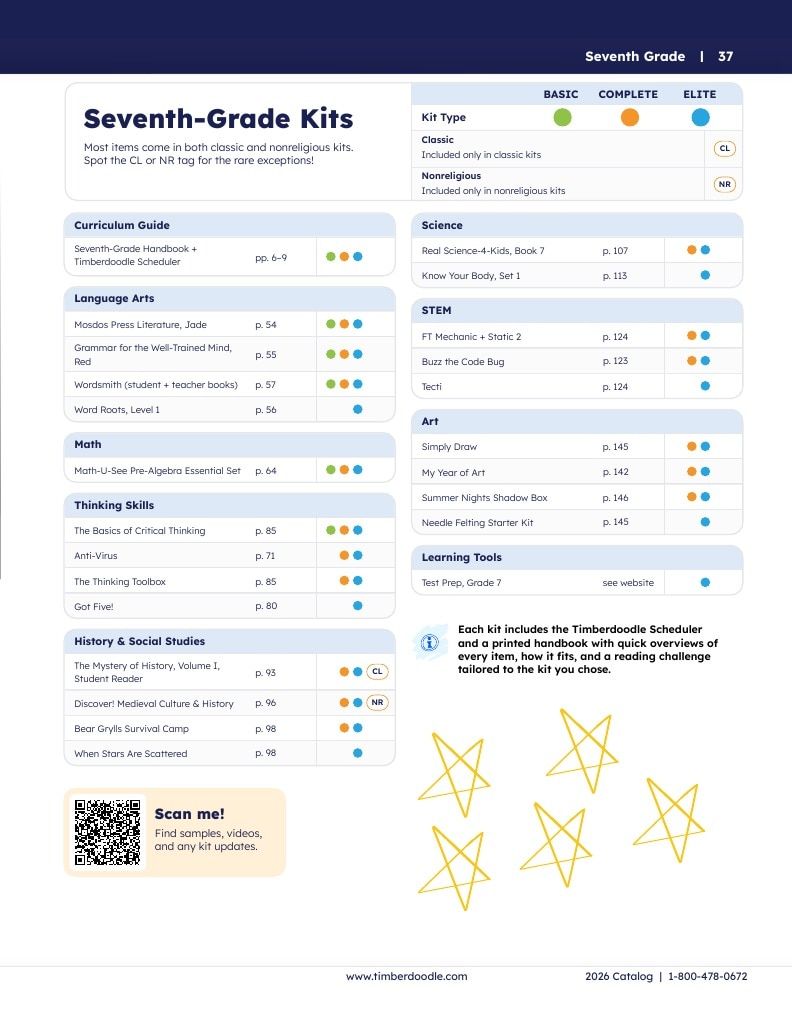 Timberdoodle Homeschool Curriculum Catalog Weekly Ad January 1 - December 31, 2026