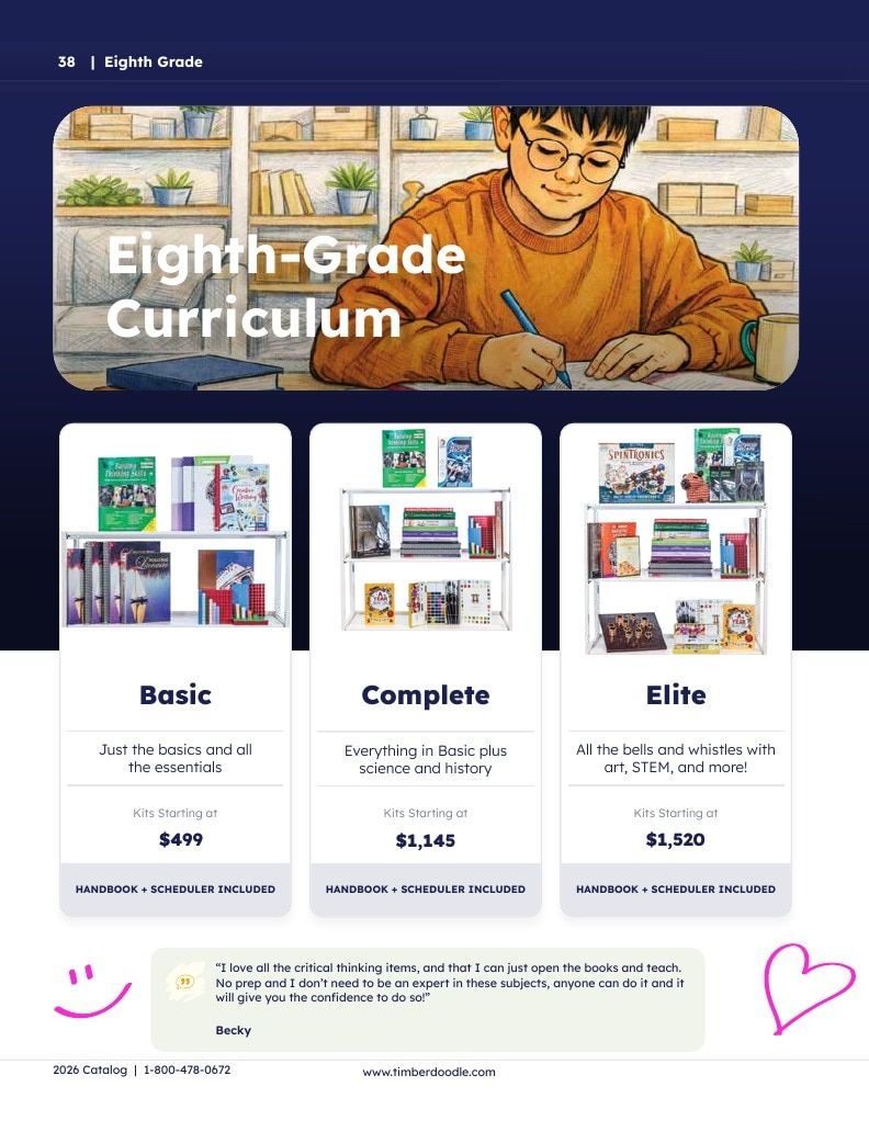 Timberdoodle Homeschool Curriculum Catalog Weekly Ad January 1 - December 31, 2026