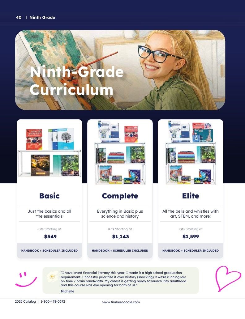 Timberdoodle Homeschool Curriculum Catalog Weekly Ad January 1 - December 31, 2026