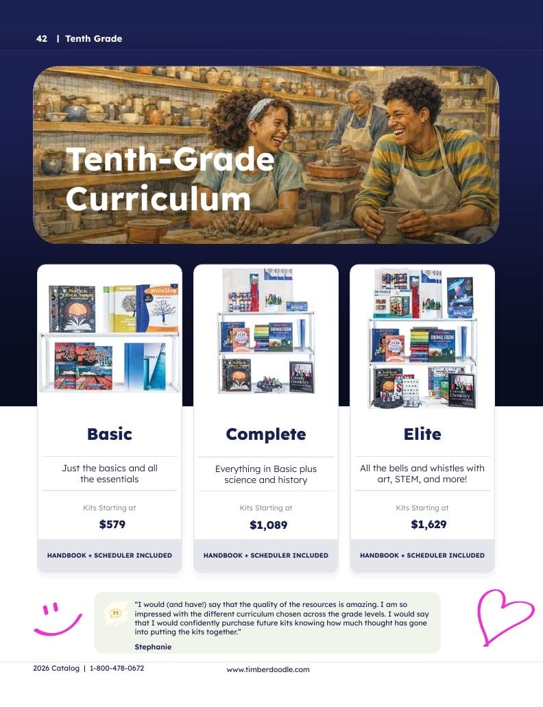 Timberdoodle Homeschool Curriculum Catalog Weekly Ad January 1 - December 31, 2026