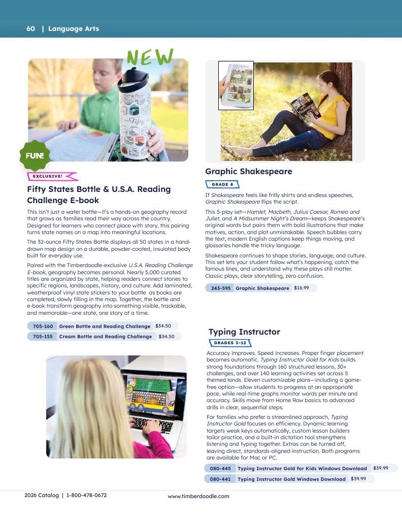 Timberdoodle Homeschool Curriculum Catalog Weekly Ad January 1 - December 31, 2026