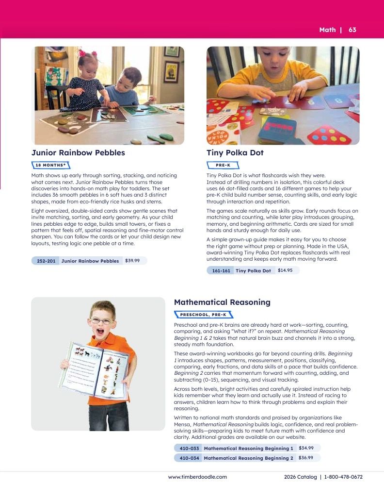 Timberdoodle Homeschool Curriculum Catalog Weekly Ad January 1 - December 31, 2026