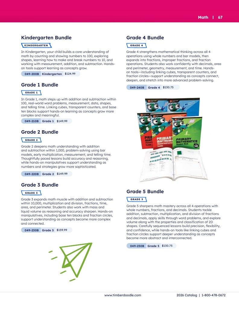 Timberdoodle Homeschool Curriculum Catalog Weekly Ad January 1 - December 31, 2026