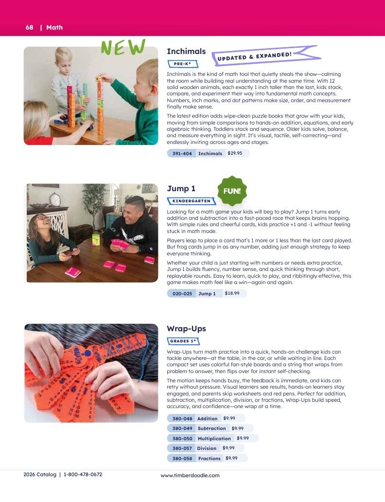 Timberdoodle Homeschool Curriculum Catalog Weekly Ad January 1 - December 31, 2026