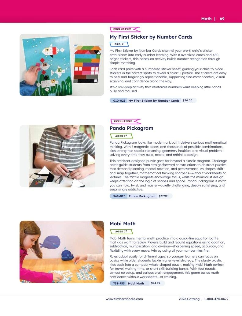 Timberdoodle Homeschool Curriculum Catalog Weekly Ad January 1 - December 31, 2026