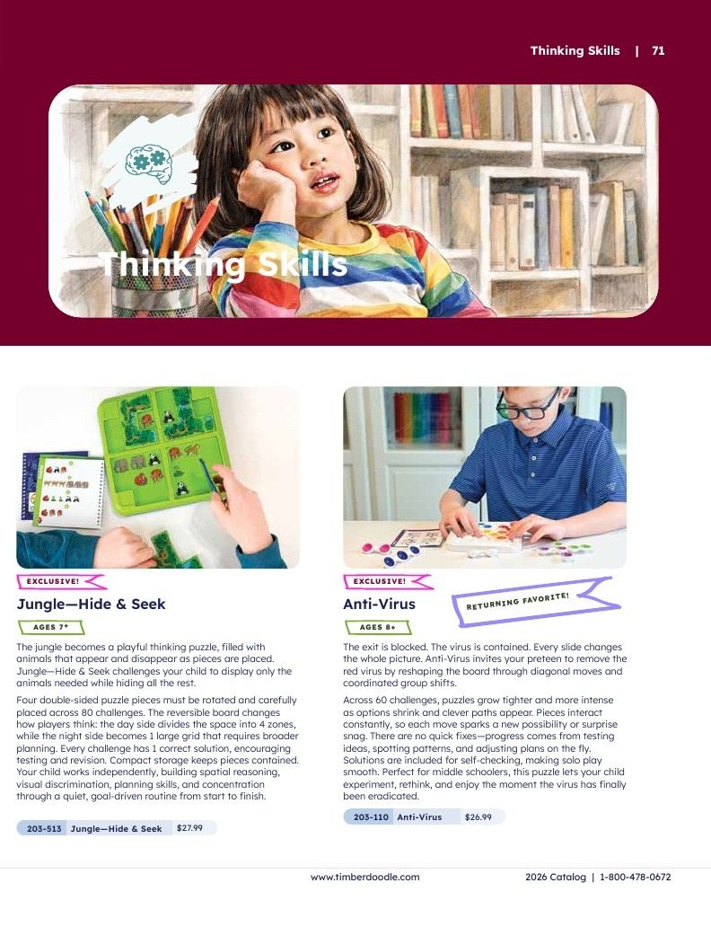 Timberdoodle Homeschool Curriculum Catalog Weekly Ad January 1 - December 31, 2026