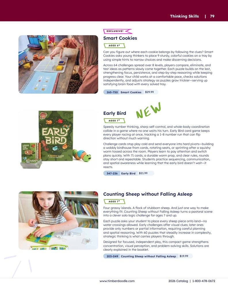 Timberdoodle Homeschool Curriculum Catalog Weekly Ad January 1 - December 31, 2026