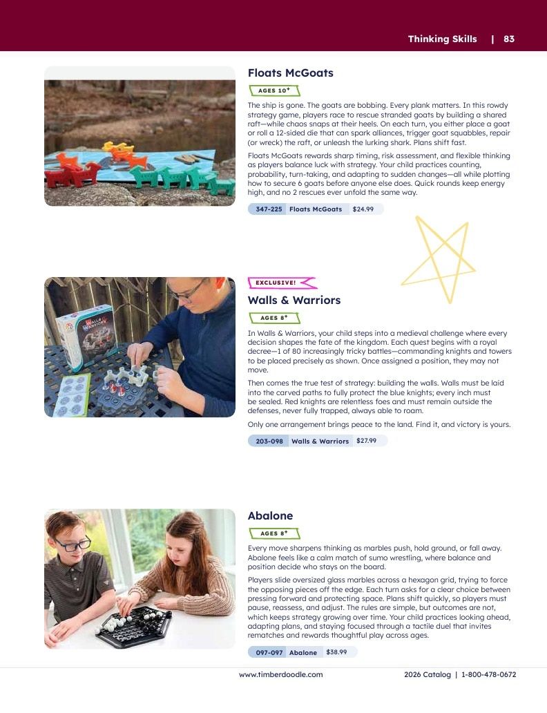 Timberdoodle Homeschool Curriculum Catalog Weekly Ad January 1 - December 31, 2026