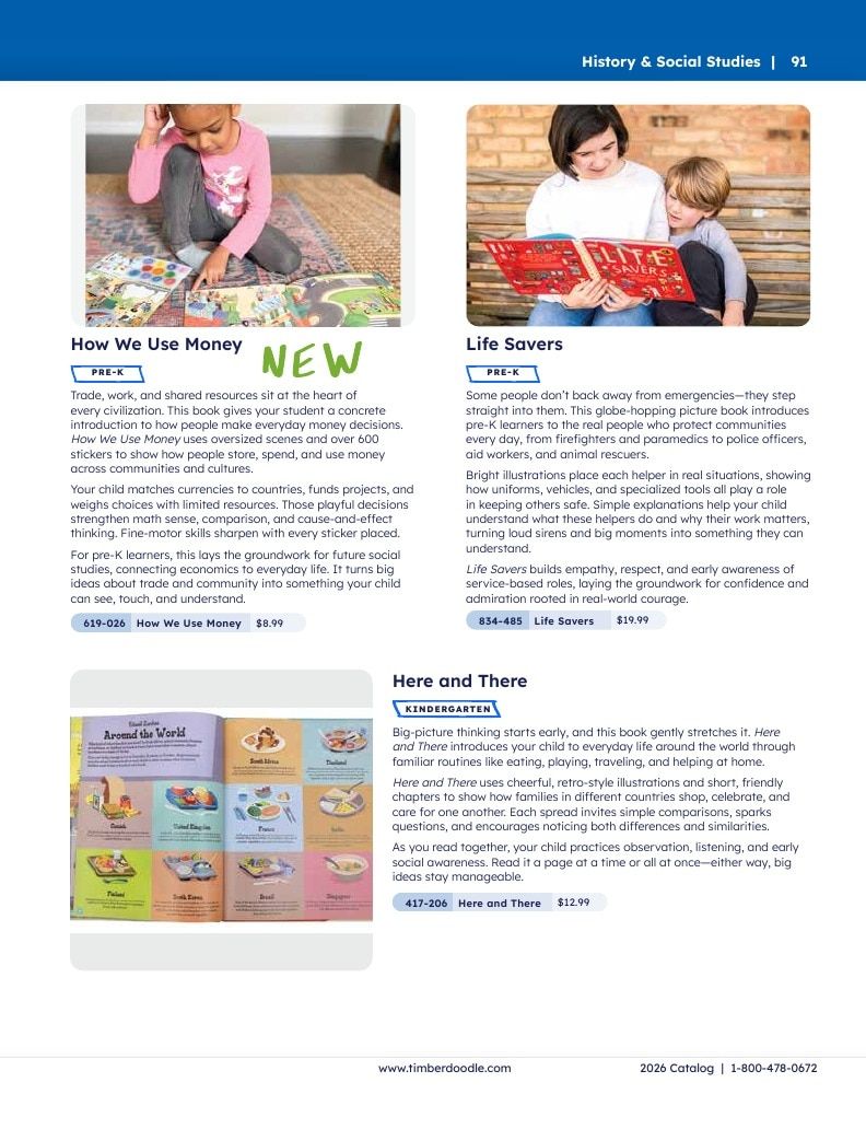 Timberdoodle Homeschool Curriculum Catalog Weekly Ad January 1 - December 31, 2026