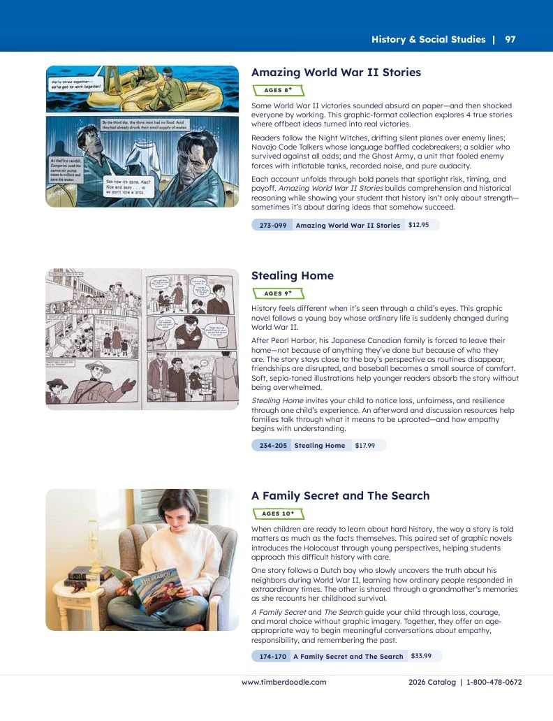 Timberdoodle Homeschool Curriculum Catalog Weekly Ad January 1 - December 31, 2026