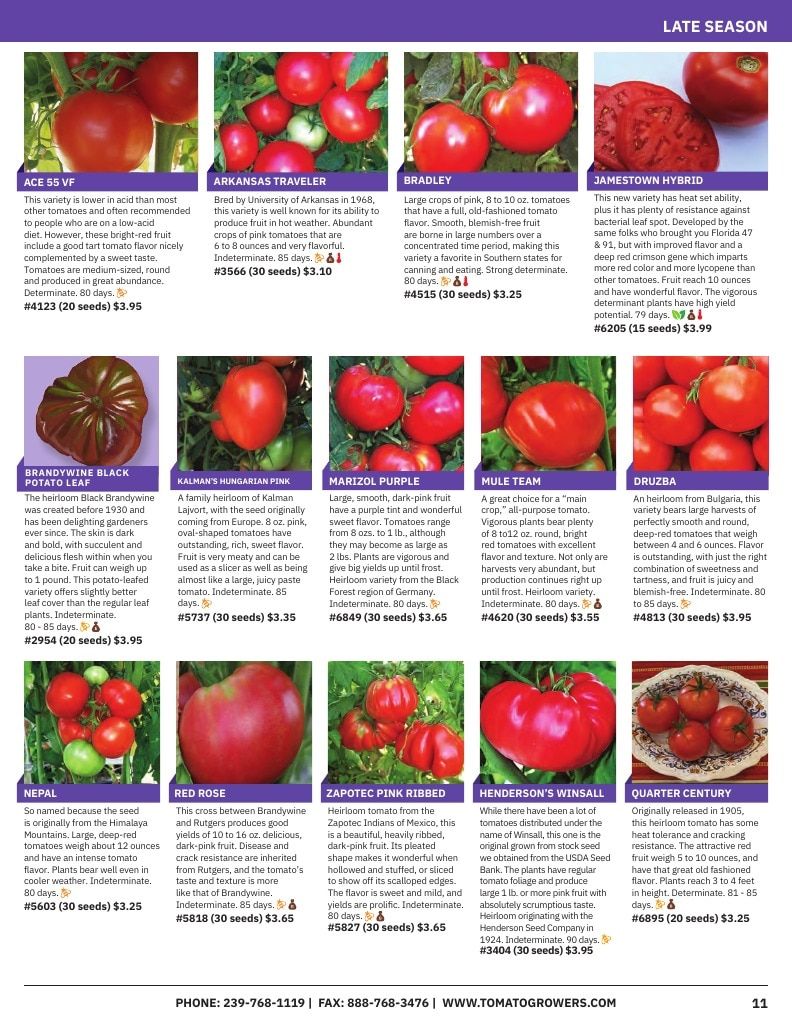 Tomato Growers Supply Company Seed Catalog Weekly Ad January 1 - December 31, 2026