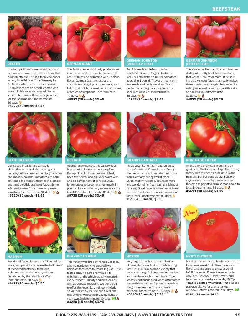 Tomato Growers Supply Company Seed Catalog Weekly Ad January 1 - December 31, 2026
