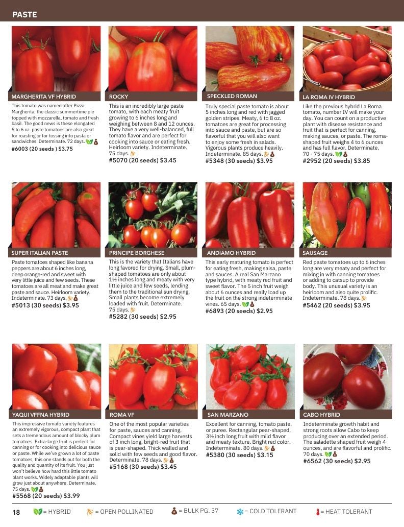 Tomato Growers Supply Company Seed Catalog Weekly Ad January 1 - December 31, 2026